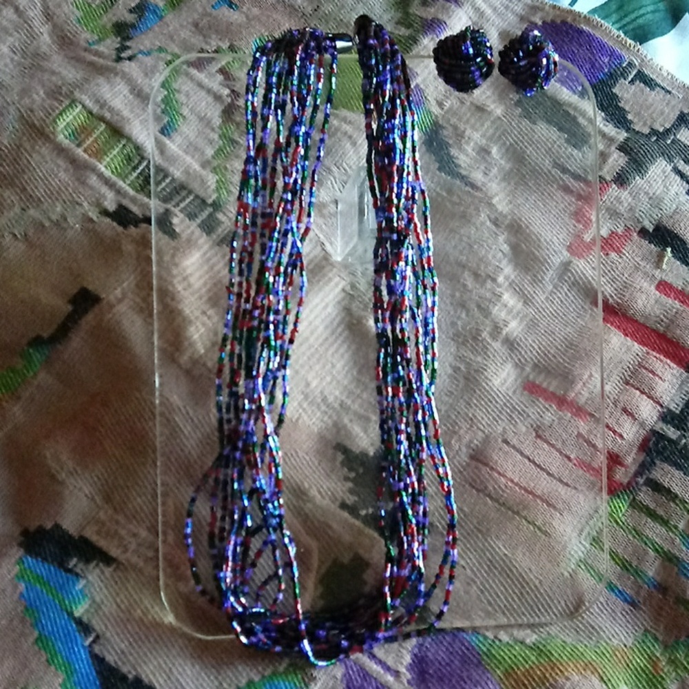 Necklace and earrings